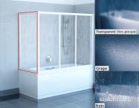 Стенка для душевых дверей на ванну Ravak APSV 80 белый/rain