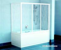 Стенка для шторки-дверей на ванну Ravak APSV 70 белый/transparent