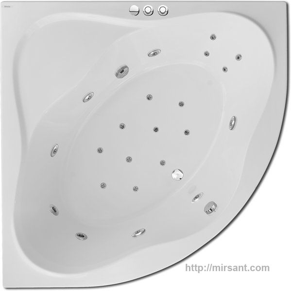 Акриловая ванна с гидромассажем Ravak Rosa 95 150*95 L,R