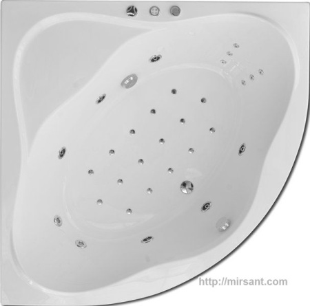 Акриловая ванна с гидромассажем Ravak Rosa II 150*105 L,R || 