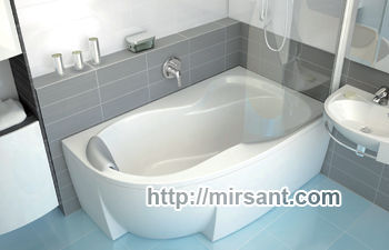 Акриловая ванна с гидромассажеи Ravak Rosa 95 150*95 L,R