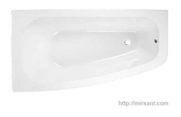 Ванна акриловая асимметричная Luna 150х80 L/R