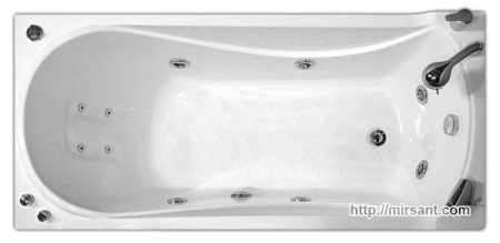 Гидромассажная акриловая ванна Тритон Вики 160*75_ 1 || 