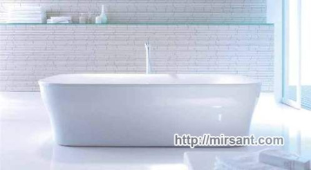 Акриловая ванна Duravit PuraVida 200*100 с ножками и панелью
