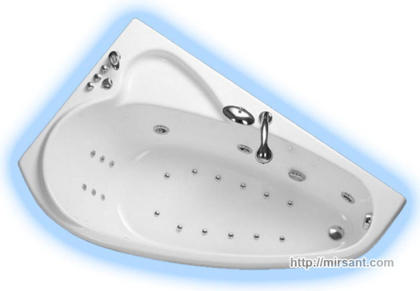 Гидромассажная ванна Тритон Пеарл-Шелл 160*104_ 1 L,R