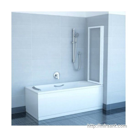 Штора для ванны Ravak VS2 105 белый/rain || 
